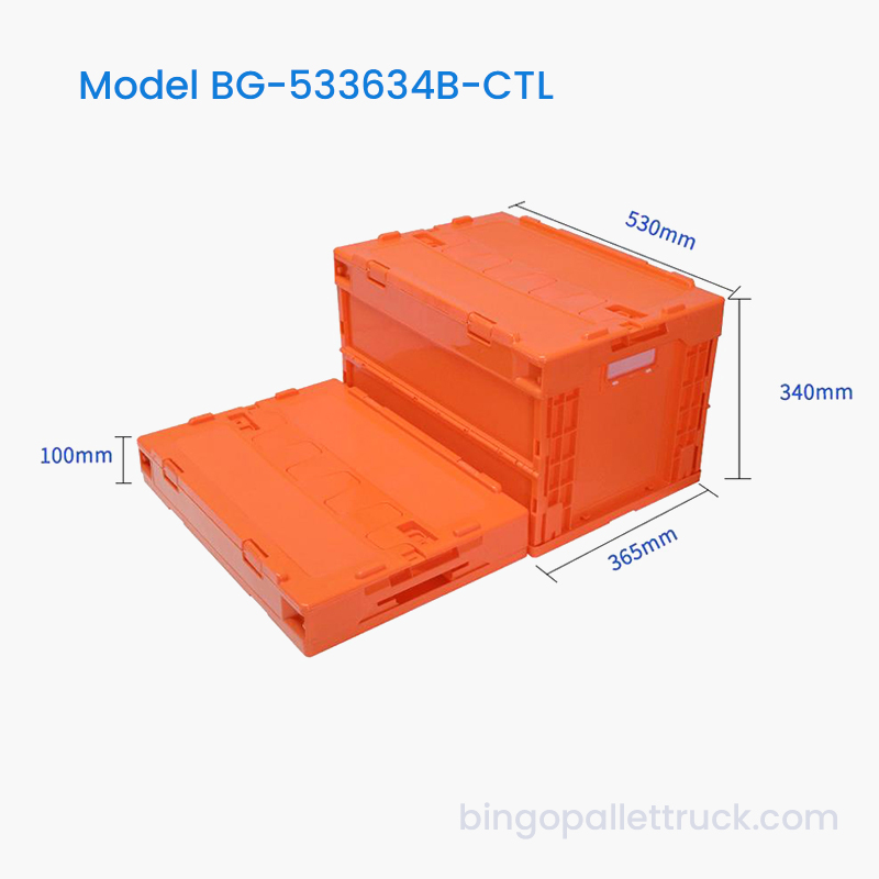 Geanta pliabila din plastic de 50 l cu capac