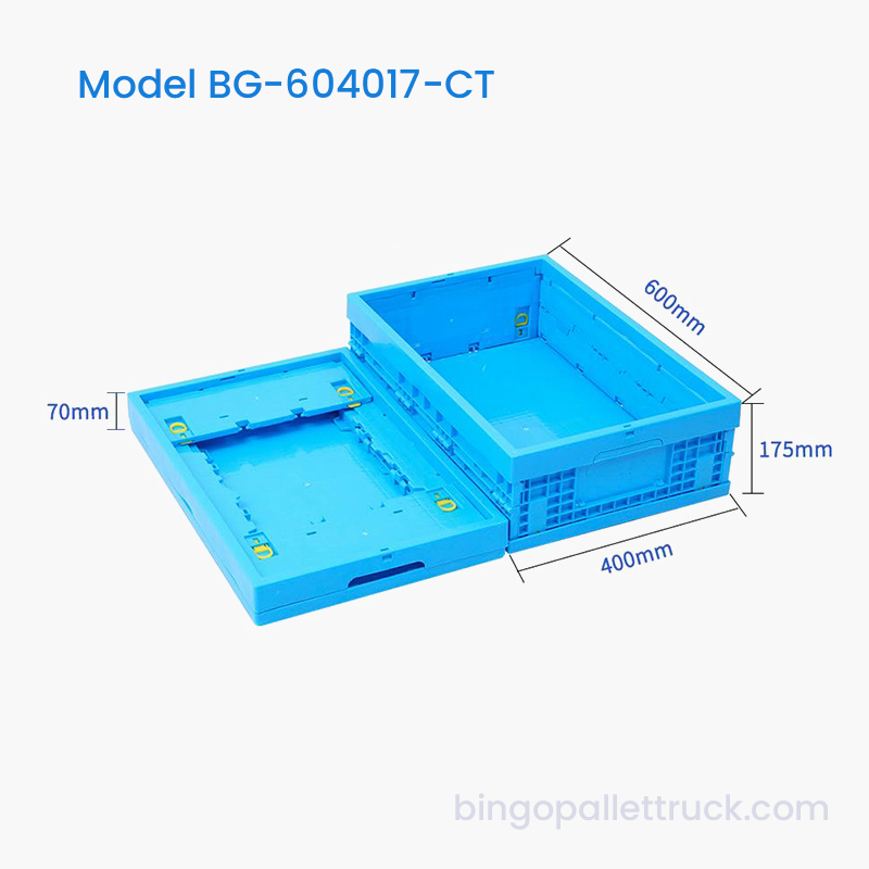 Cutie din plastic de depozitare pliabilă de 32 l pentru piese mici