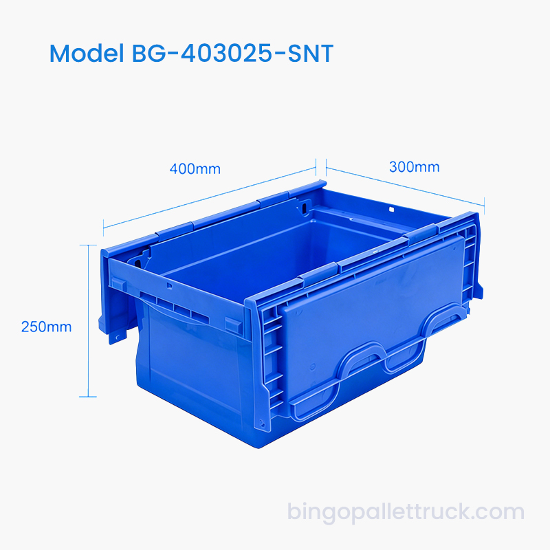 Cutie din plastic cu stivă și cuib de 22 l pentru mărfuri mici din depozit