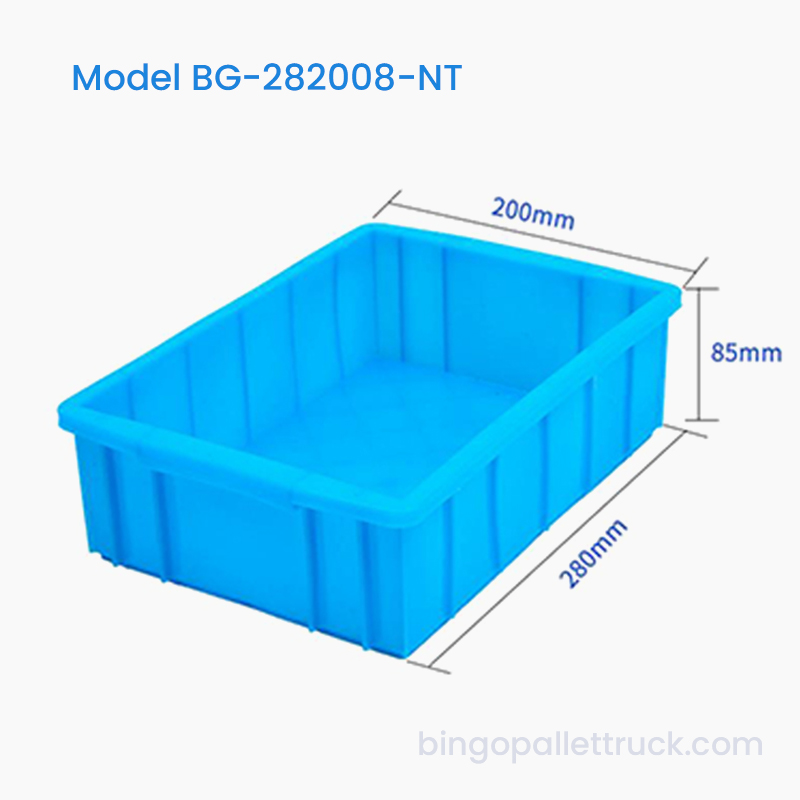 Coș de depozitare din plastic din HDPE de 3L pentru depozitarea componentelor industriale