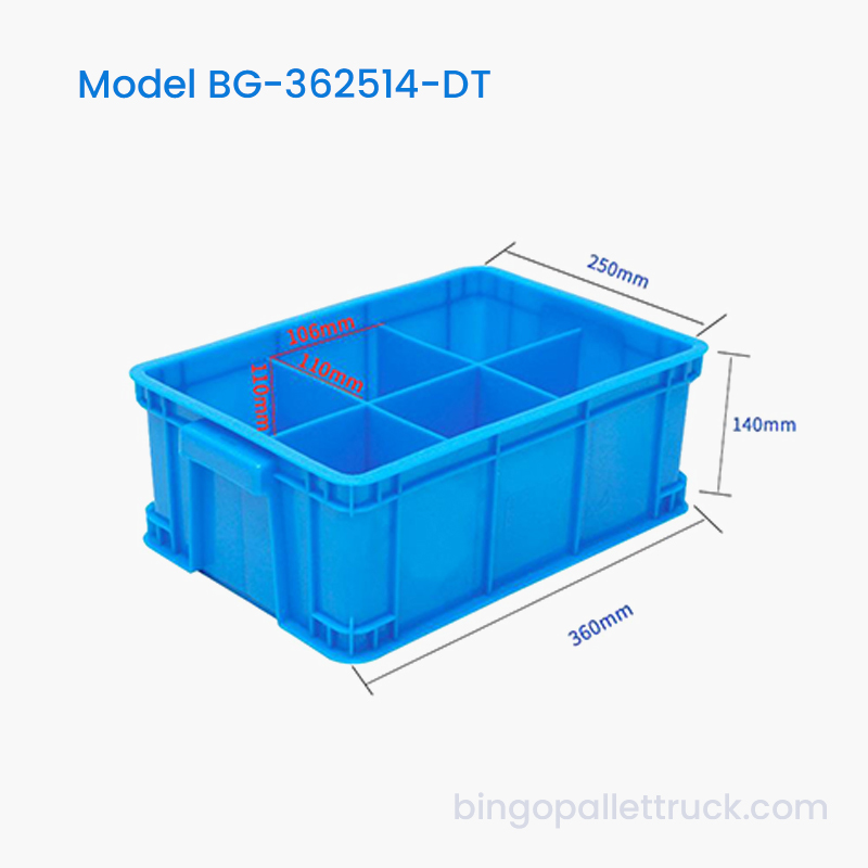 Geanta din plastic divizabil cu 6 compartimente pentru piese de atelier