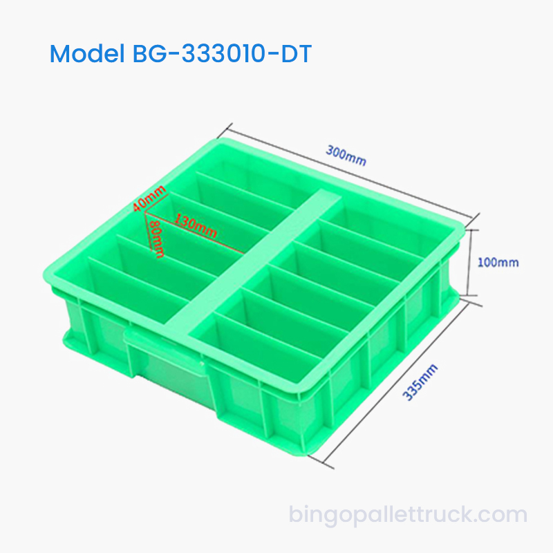 Cutie din plastic divizabilă cu 12 compartimente pentru elemente de fixare industriale