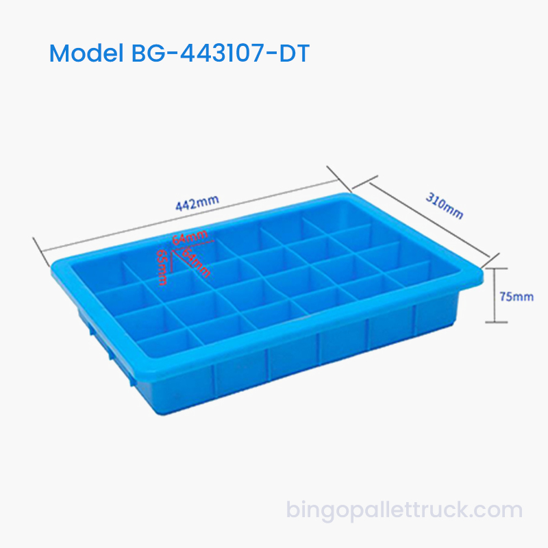 Cutie din plastic divizabilă cu 24 de compartimente pentru piese de mașini mici