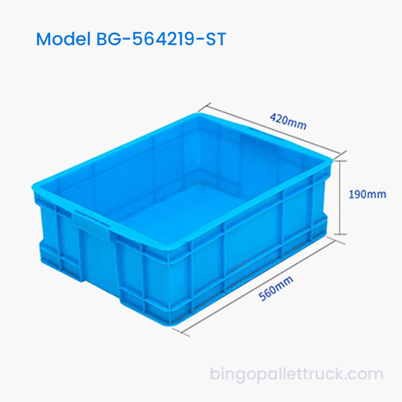 Cutie din plastic HDPE, stivuabilă, durabilă, de 34 l, pentru logistica mărfurilor