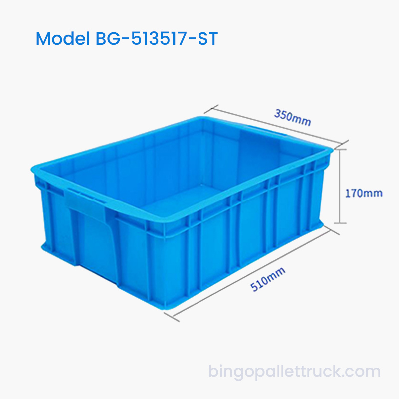 Cutie stivuitoare din plastic de 23 l Coș de logistică HDPE