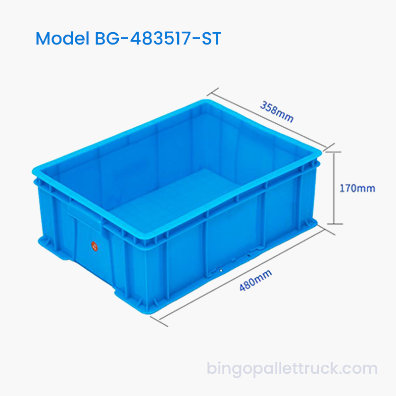 Cutie stivuitoare din plastic de 23 l pentru șuruburi și componente mici
