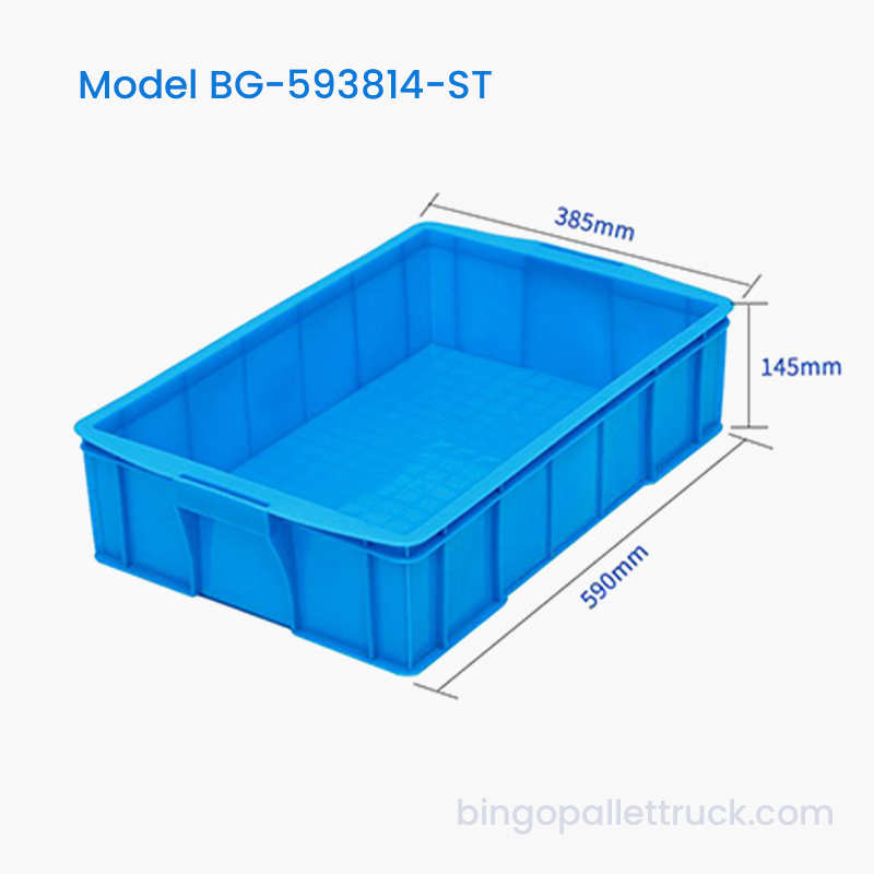 Cutie de stocare din plastic stivuibilă de 25 l Coș de depozitare industrial HDPE
