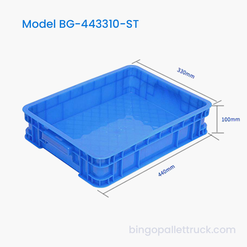 Cutie robustă din plastic stivuabilă de 10 l pentru utilizare de lungă durată