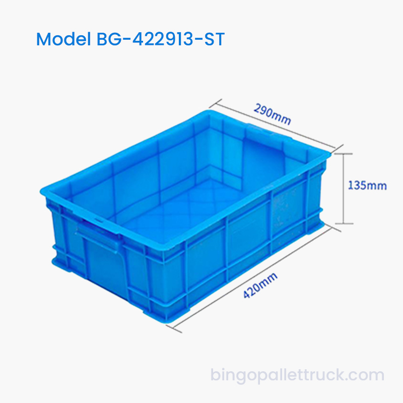 Geanta din plastic stivuibil antiderapant de 12 litri pentru sortare industriala