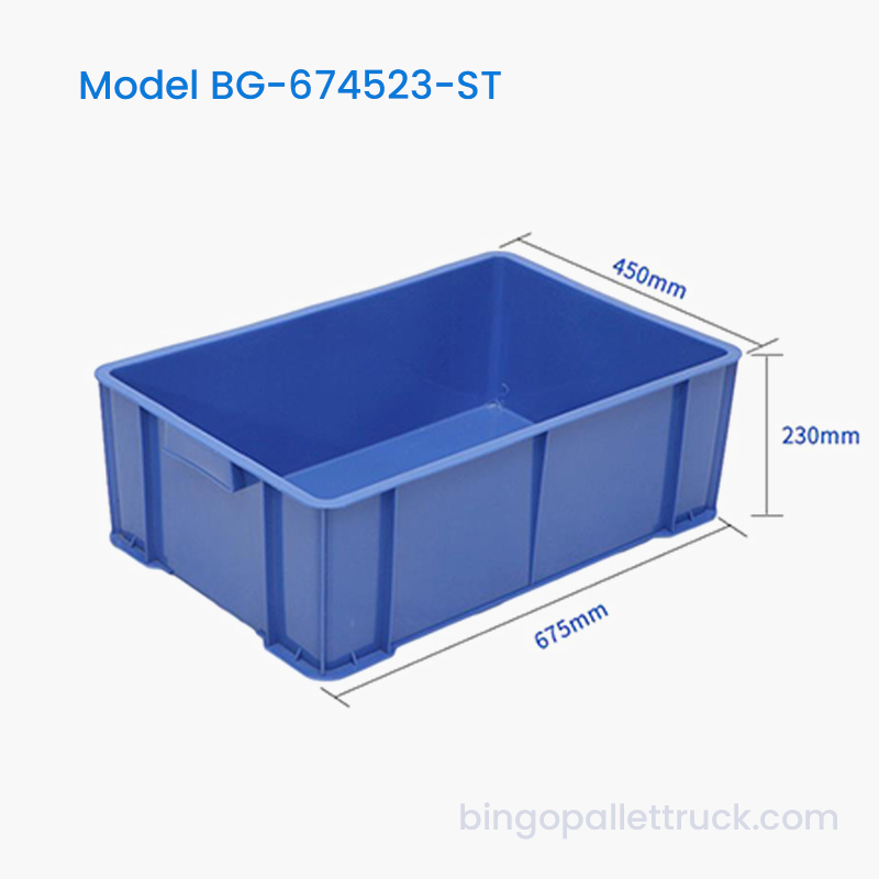 Cutie stivuitoare din plastic de 58 l pentru depozitarea și transportul alimentelor