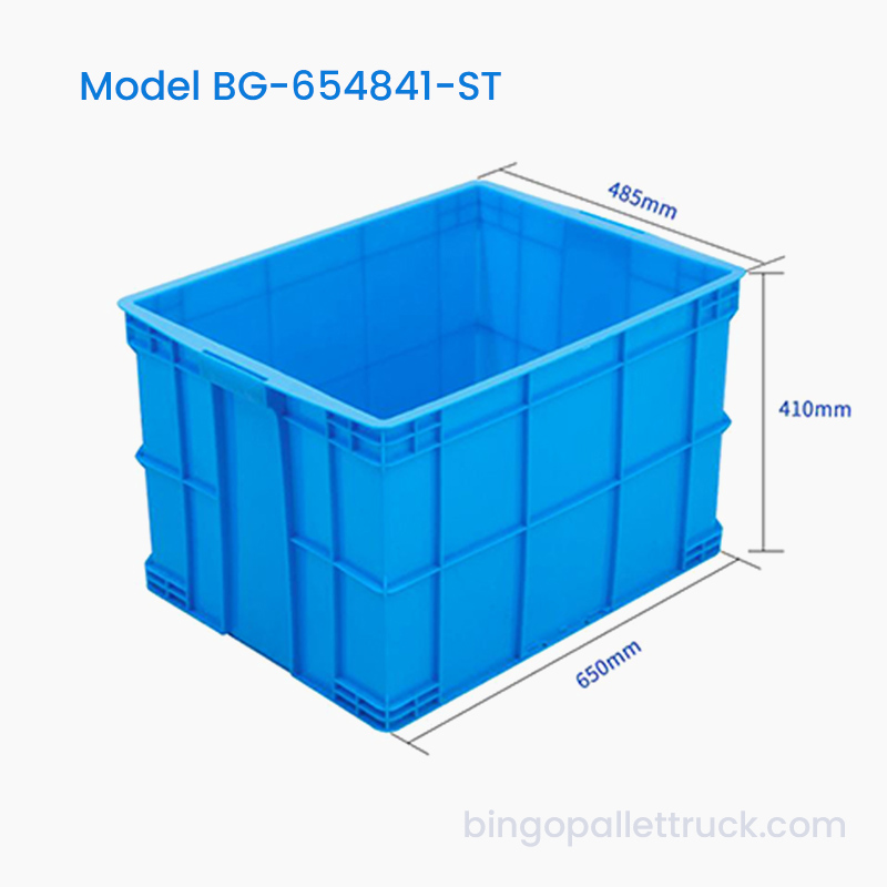 Coș de depozitare din plastic HDPE, stivuibil, de mare capacitate, de 106 l