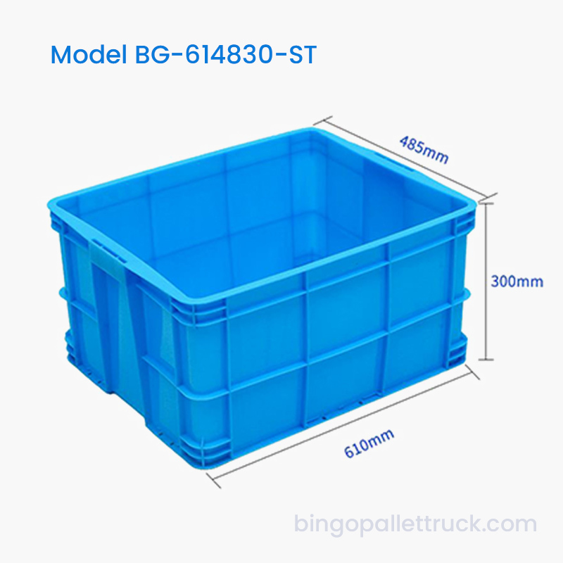 Cutie de depozitare din plastic stivuibilă de 71 l Coș de depozitare din plastic HDPE