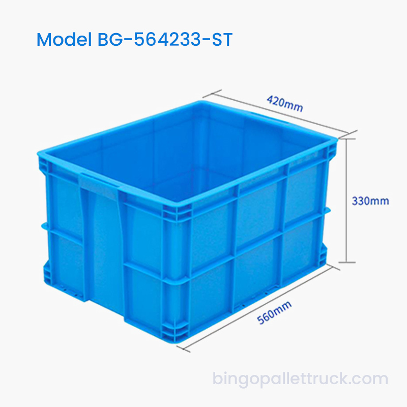 Cutie de depozitare din plastic stivuabilă de 60 litri