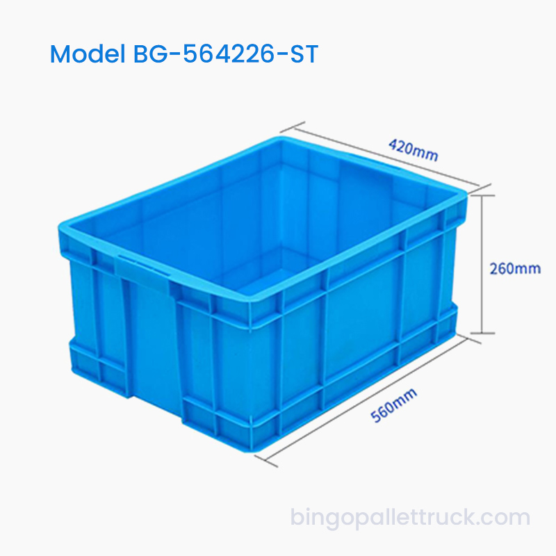 Container de logistică HDPE cutie de plastic stivuabilă de 47 l