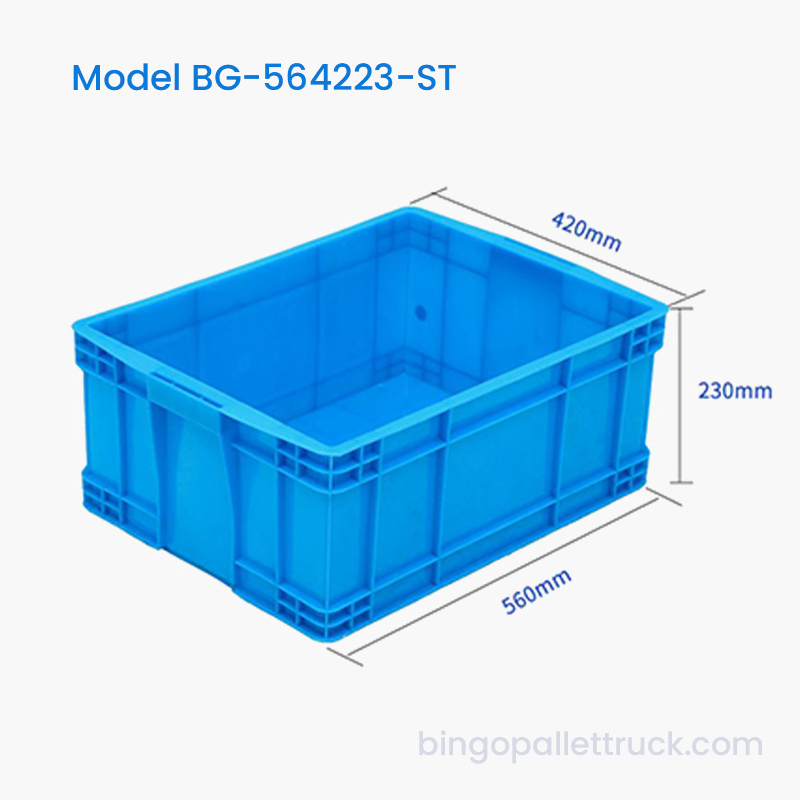 Cutie stivuitoare din plastic de 41 l pentru sortarea și alegerea pieselor