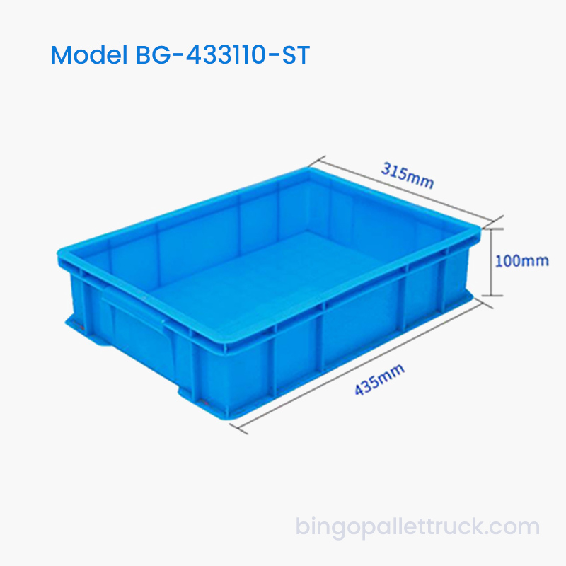 Cutie stivuitoare din plastic de 11 litri pentru logistica depozitului