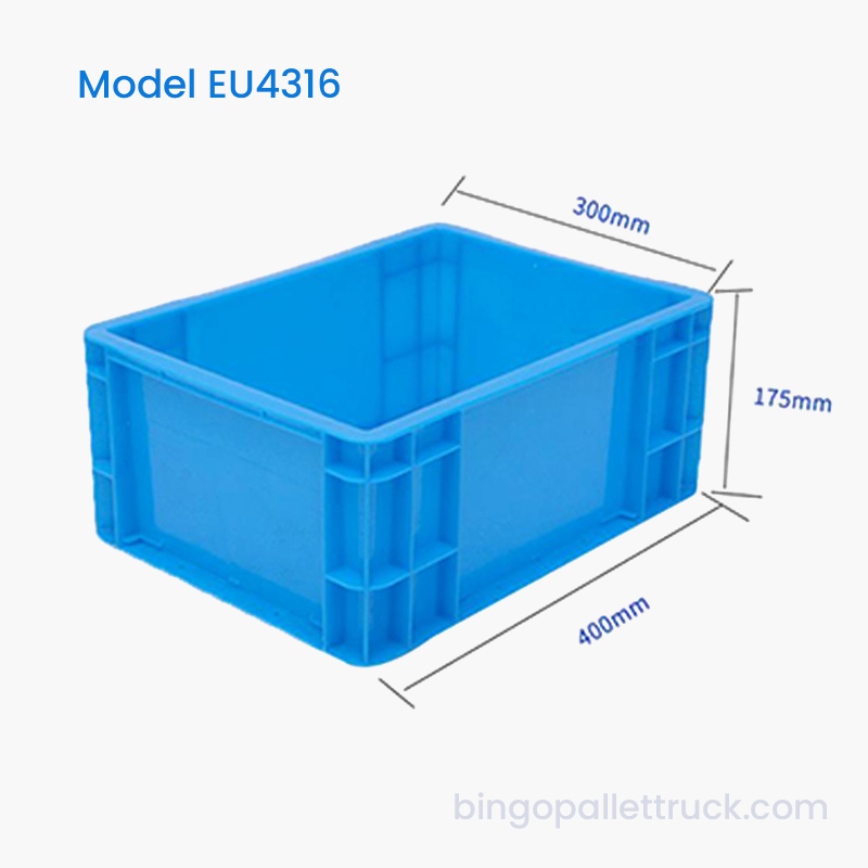 Cutie durabilă din plastic UE de 16 litri Coș industrial de depozitare pentru atelier