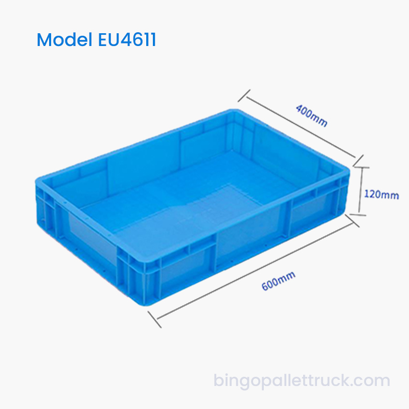 Coș de plastic UE de 22 l pentru logistica fructelor și legumelor