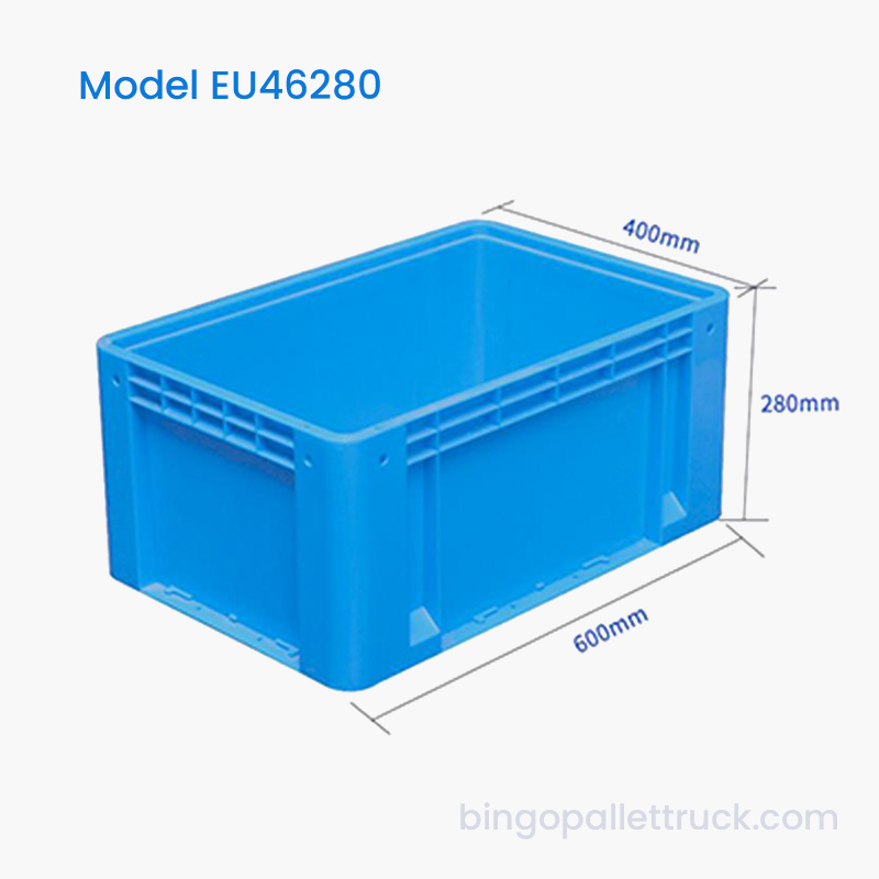 Cutie UE durabilă de 58 l pentru transport de piese auto și hardware
