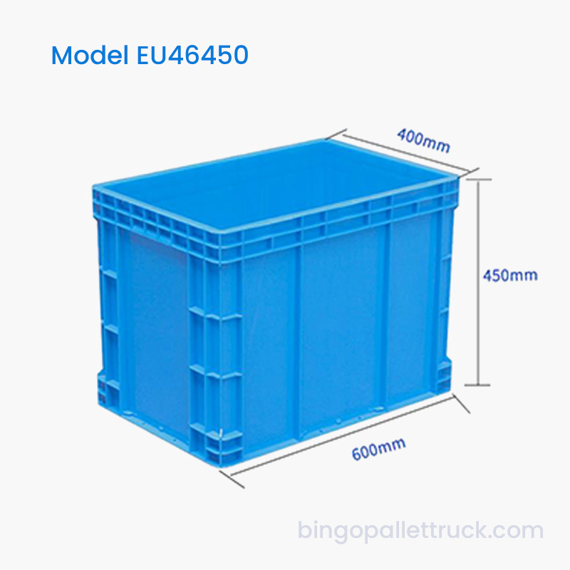 Cutie din plastic UE de mare capacitate de 86 L pentru depozitare în vrac