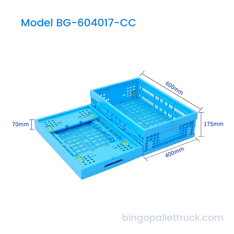 Ladă din plastic de depozitare pliabilă de 32 l pentru piese mici
