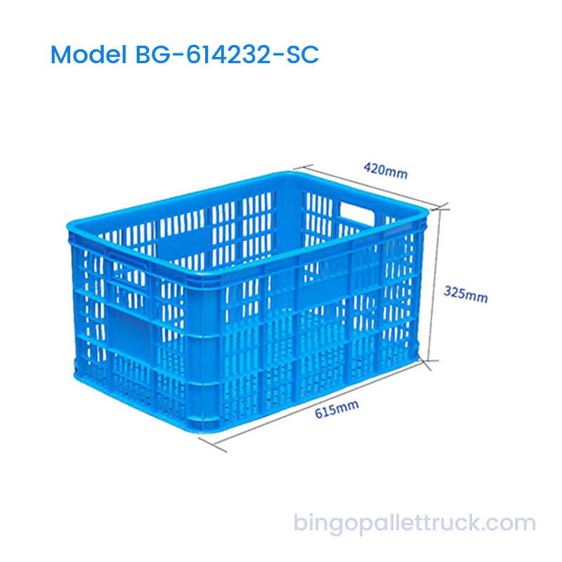 Ladă din plastic stivuită de 70 l pentru depozit și fermă