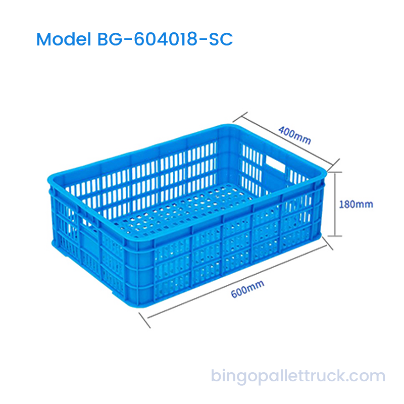Ladă din plastic stivuită HDPE de înaltă rezistență de 37 l pentru o durată lungă de viață