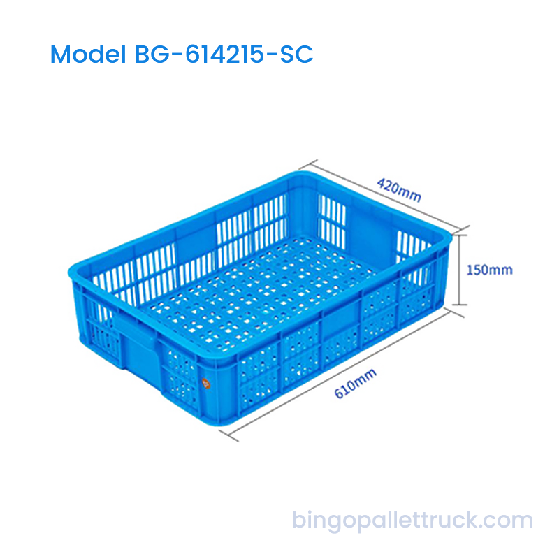 Ladă din plastic stivuită de 31 l pentru logistica produselor proaspete din lanțul de rece