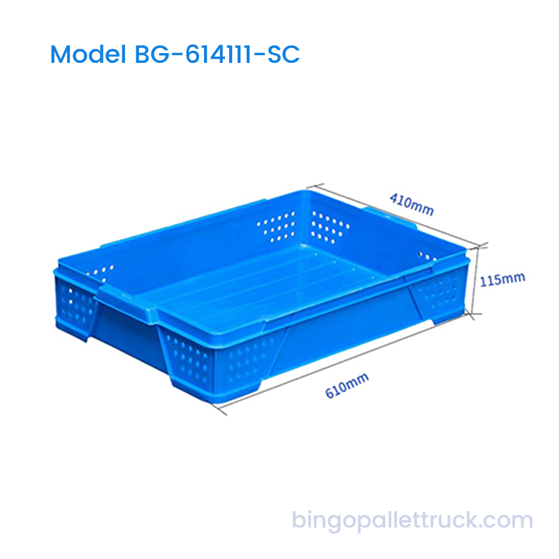 Ladă de pâine din plastic HDPE stivuabilă de 22 l pentru uz de panificație