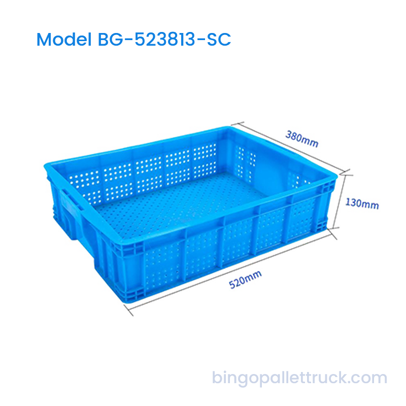 Ladă din plastic de 19 l cu orificiu rotund, coș pentru fructe de supermarket