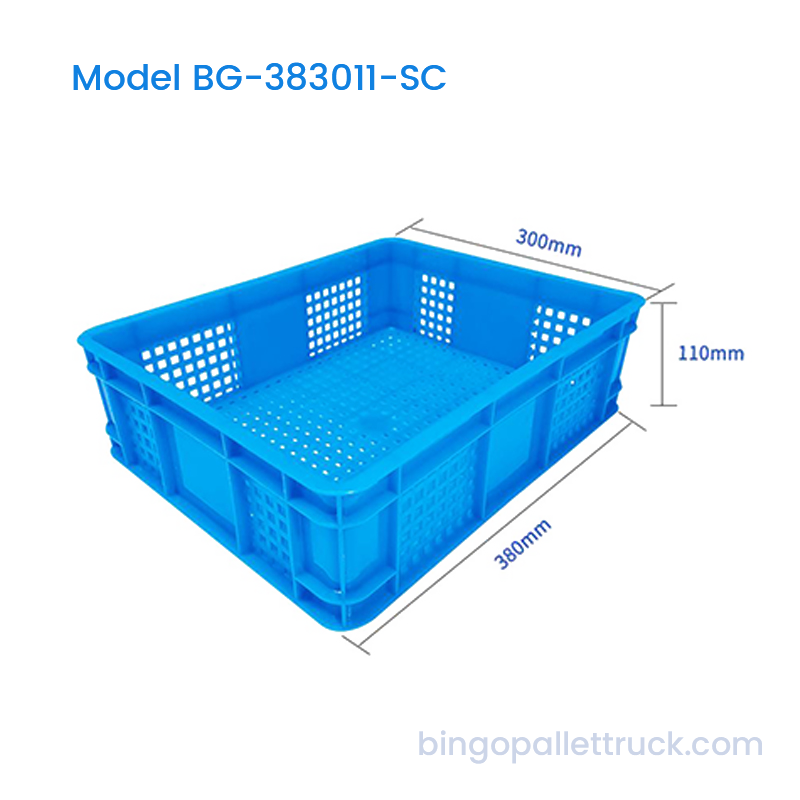 Ladă ușoară stivuită HDPE de 10 l pentru fructe și fructe de pădure mici