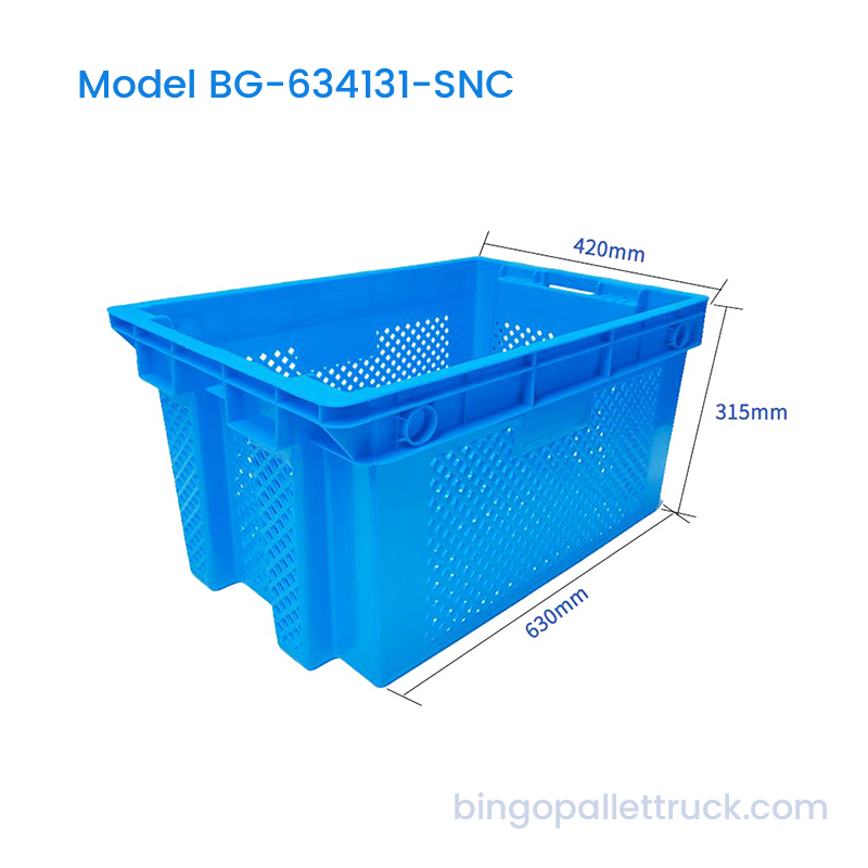 Ladă din plastic HDPE 71L pentru stivă și cuib pentru agricultură