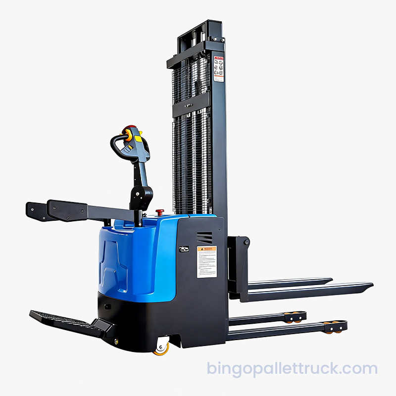 Stivuitor electric de 2000 kg alimentat cu baterii 